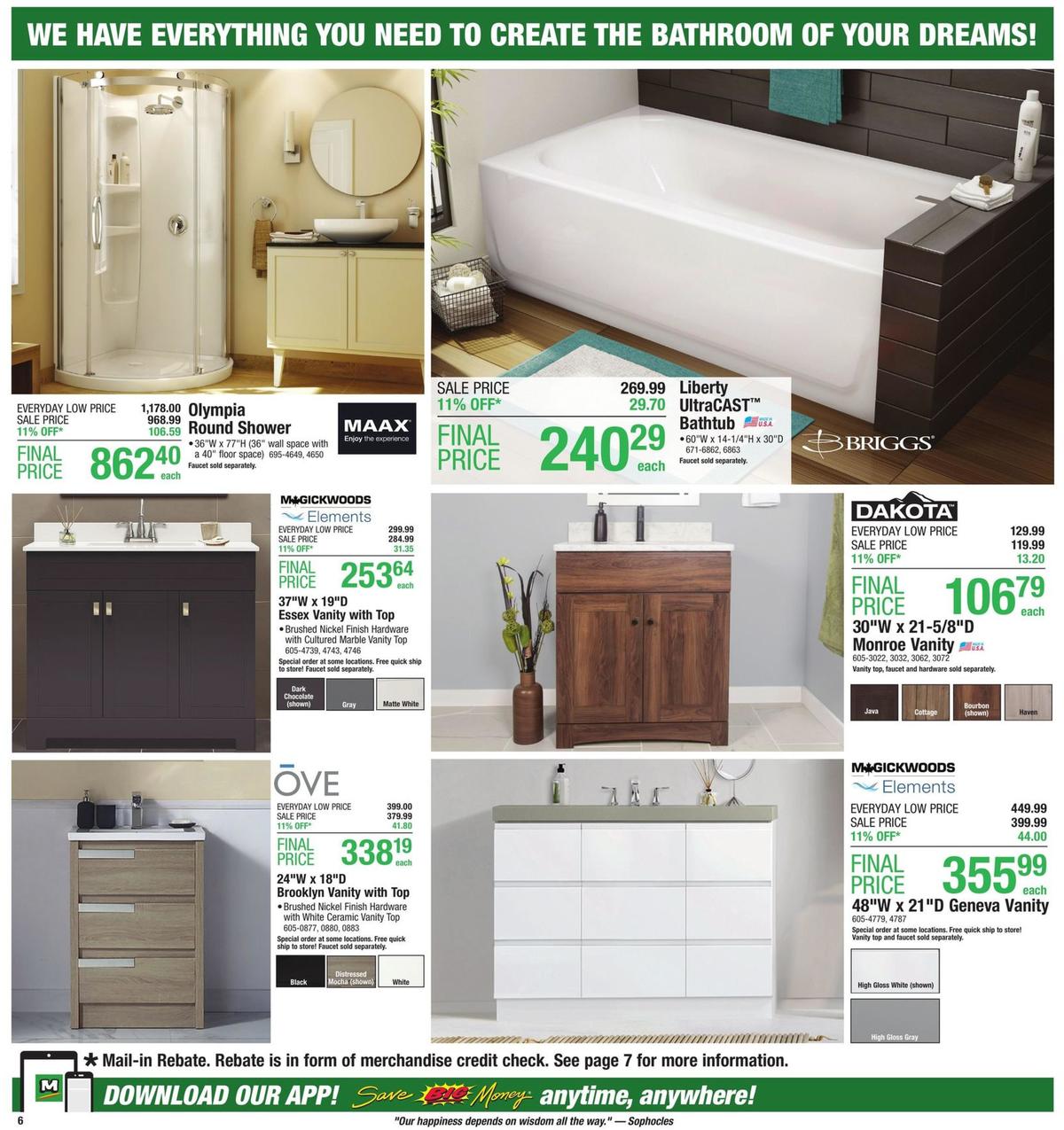 Menards Weekly Ad from September 22