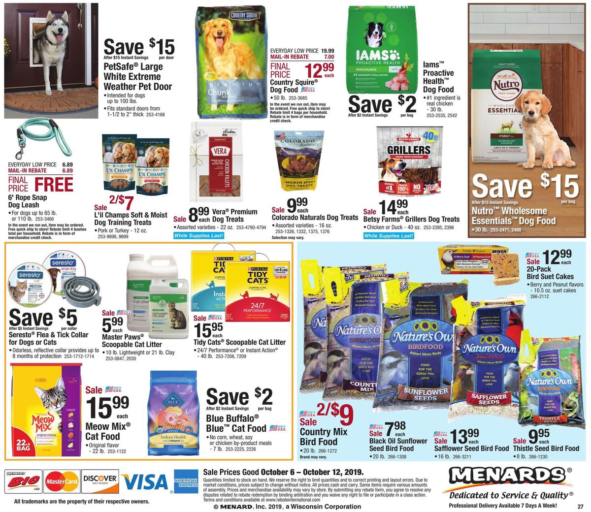Menards Weekly Ad from October 6
