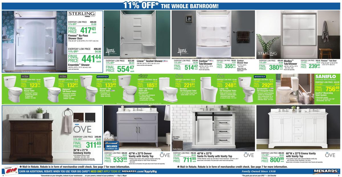 Menards Weekly Ad from October 13