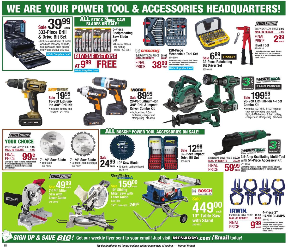 Menards Weekly Ad from October 27