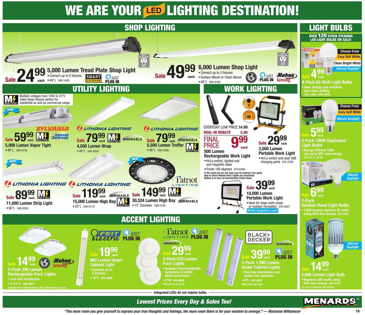 Menards Weekly Ad from October 27