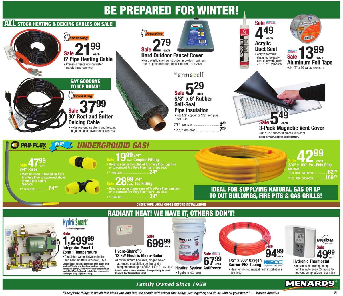 Menards Weekly Ad from October 27