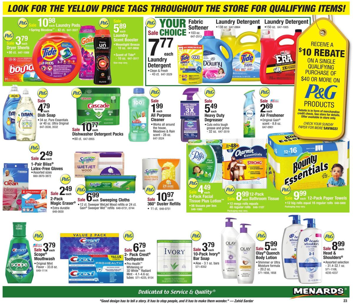 Menards Weekly Ad from October 27