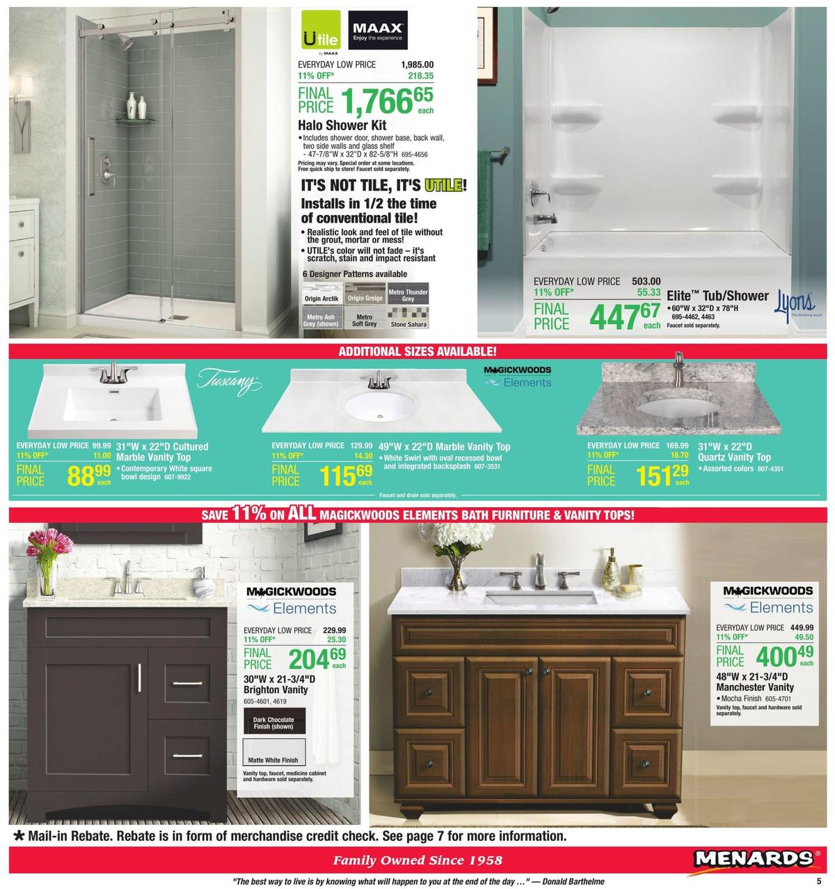 Menards Weekly Ad from November 10