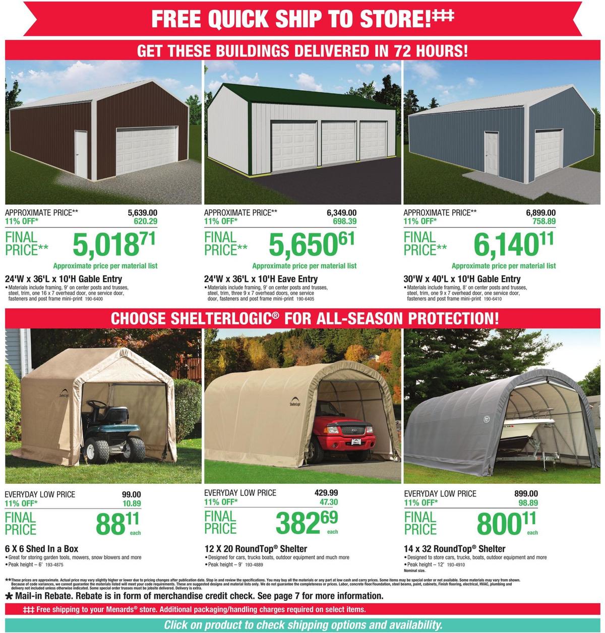 Menards Weekly Ad from November 10