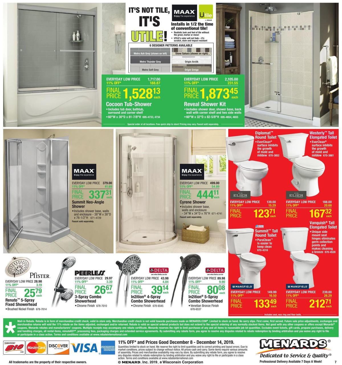 Menards Weekly Ad from December 8