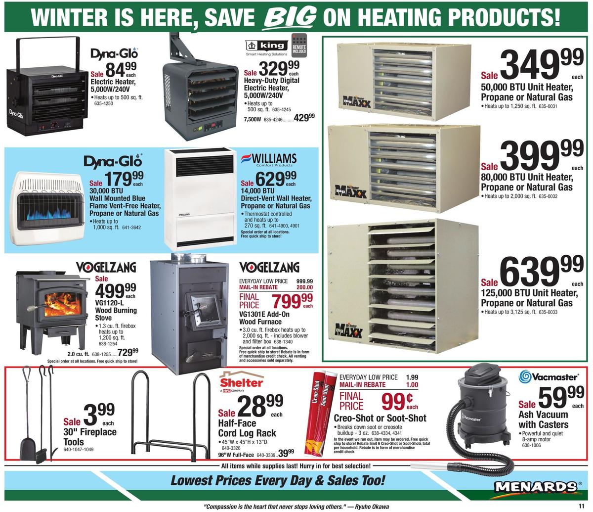 Menards Home For Christmas Sale Weekly Ad from December 15