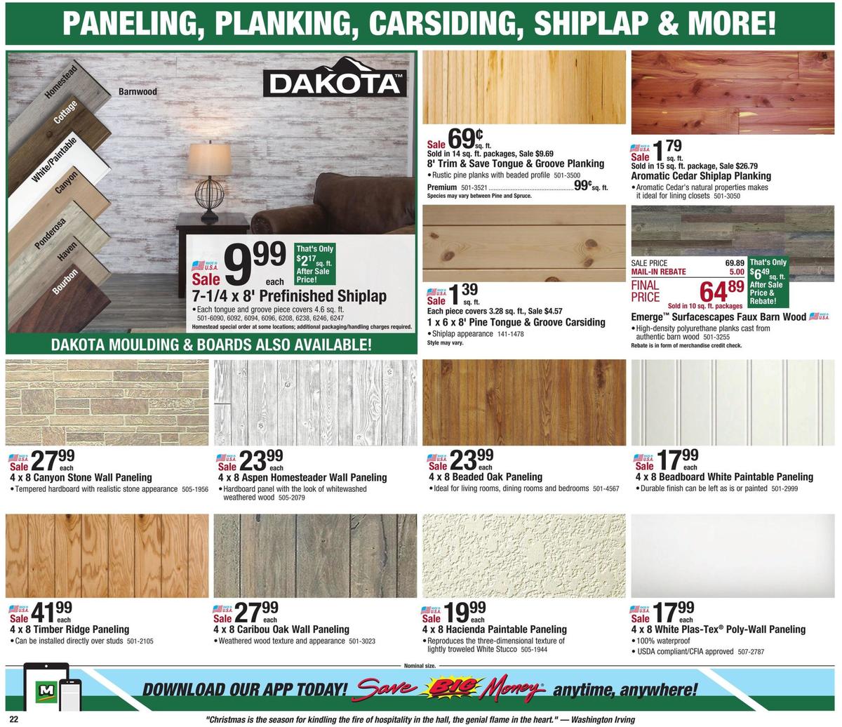 Menards Home For Christmas Sale Weekly Ad from December 15