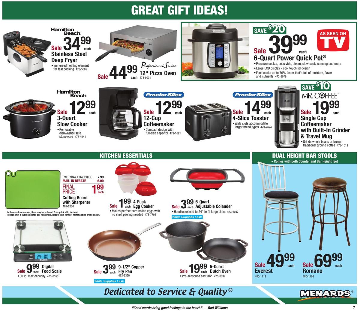 Menards Home For Christmas Sale Weekly Ad from December 15