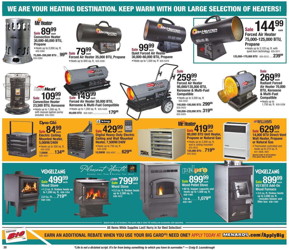 Menards Weekly Ad from January 12