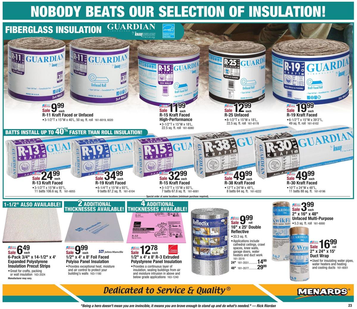 Menards Weekly Ad from January 12