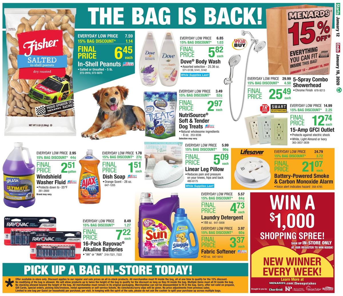 Menards Weekly Ad from January 12