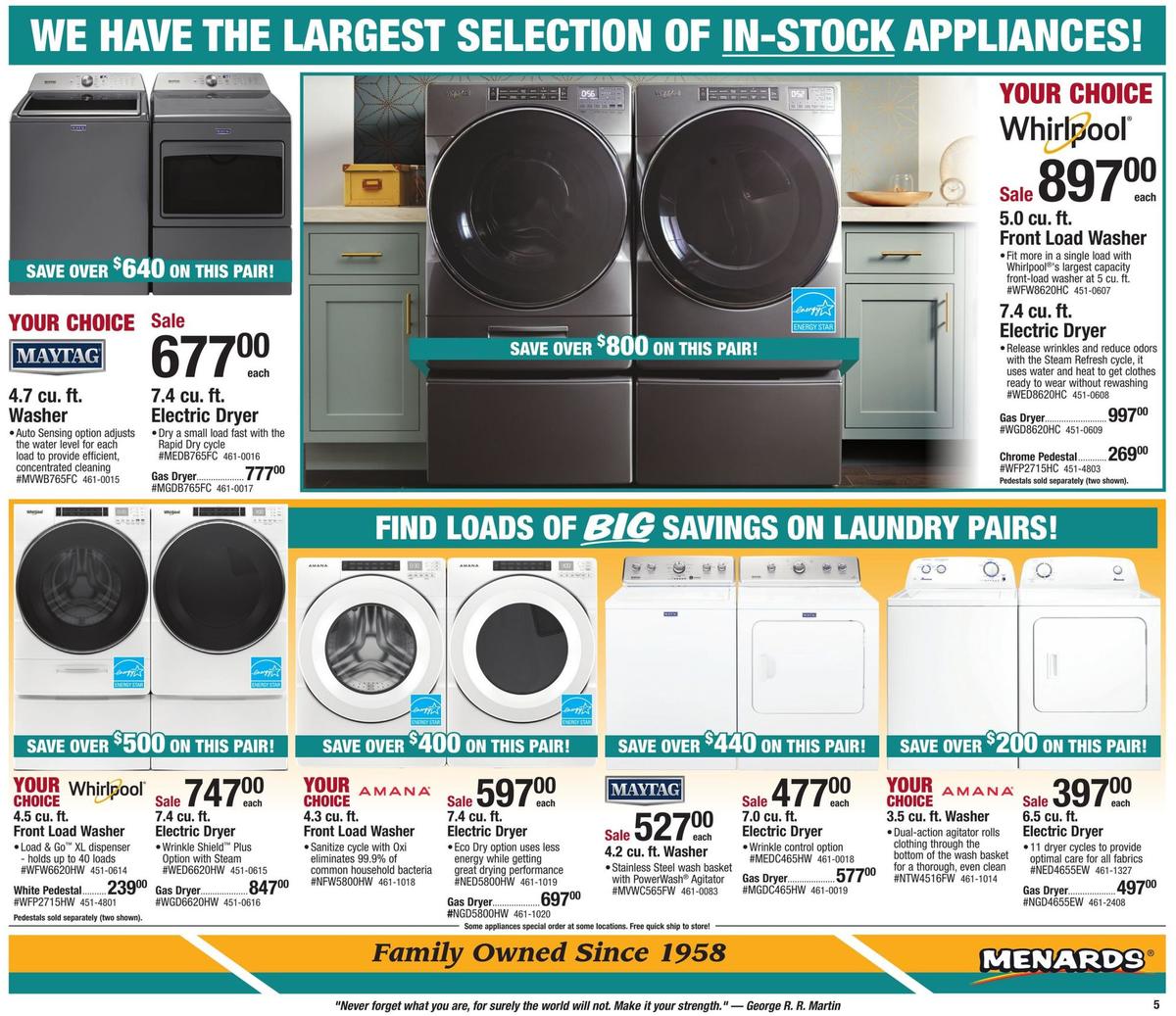 Menards Weekly Ad from January 12