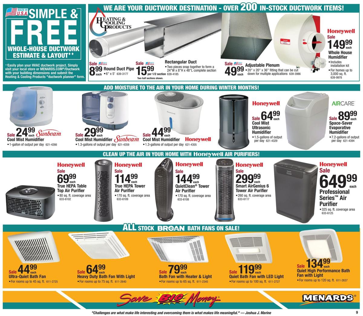 Menards Weekly Ad from January 12