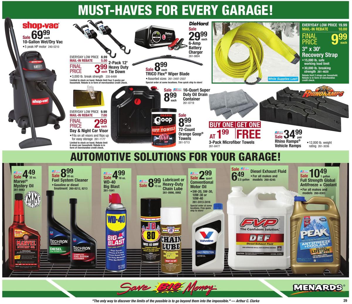 Menards Weekly Ad from February 16