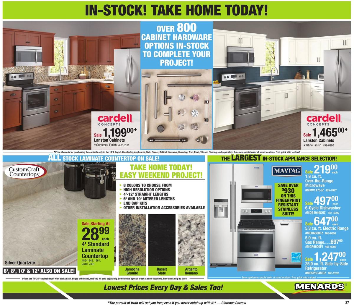 Menards Weekly Ad from March 8