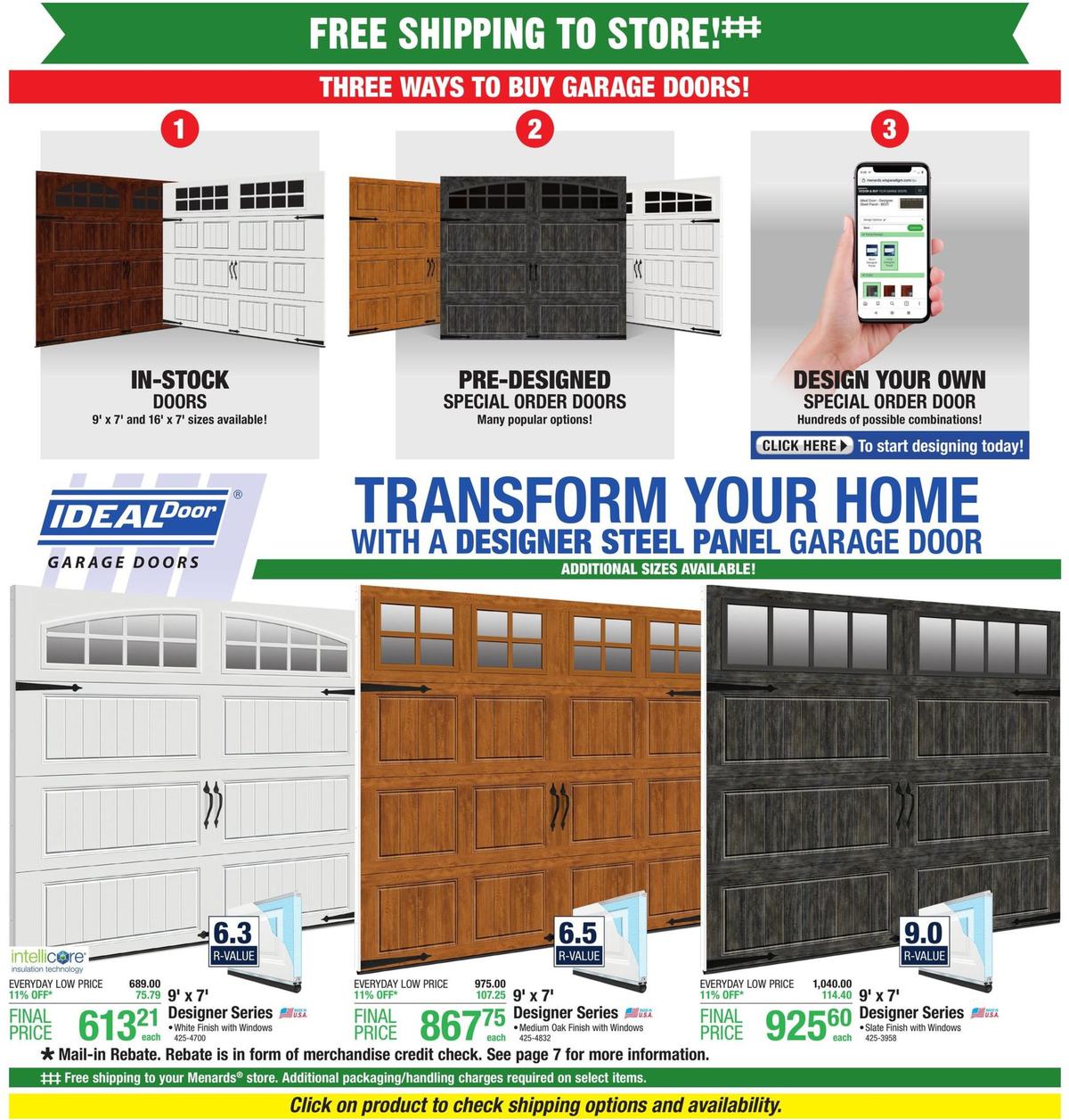 Menards Weekly Ad from March 22