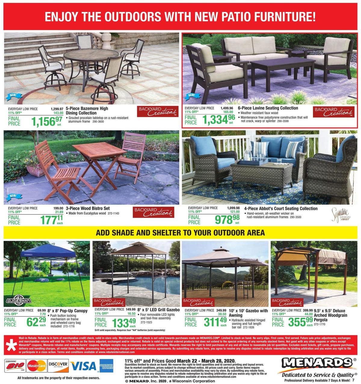 Menards Weekly Ad from March 22