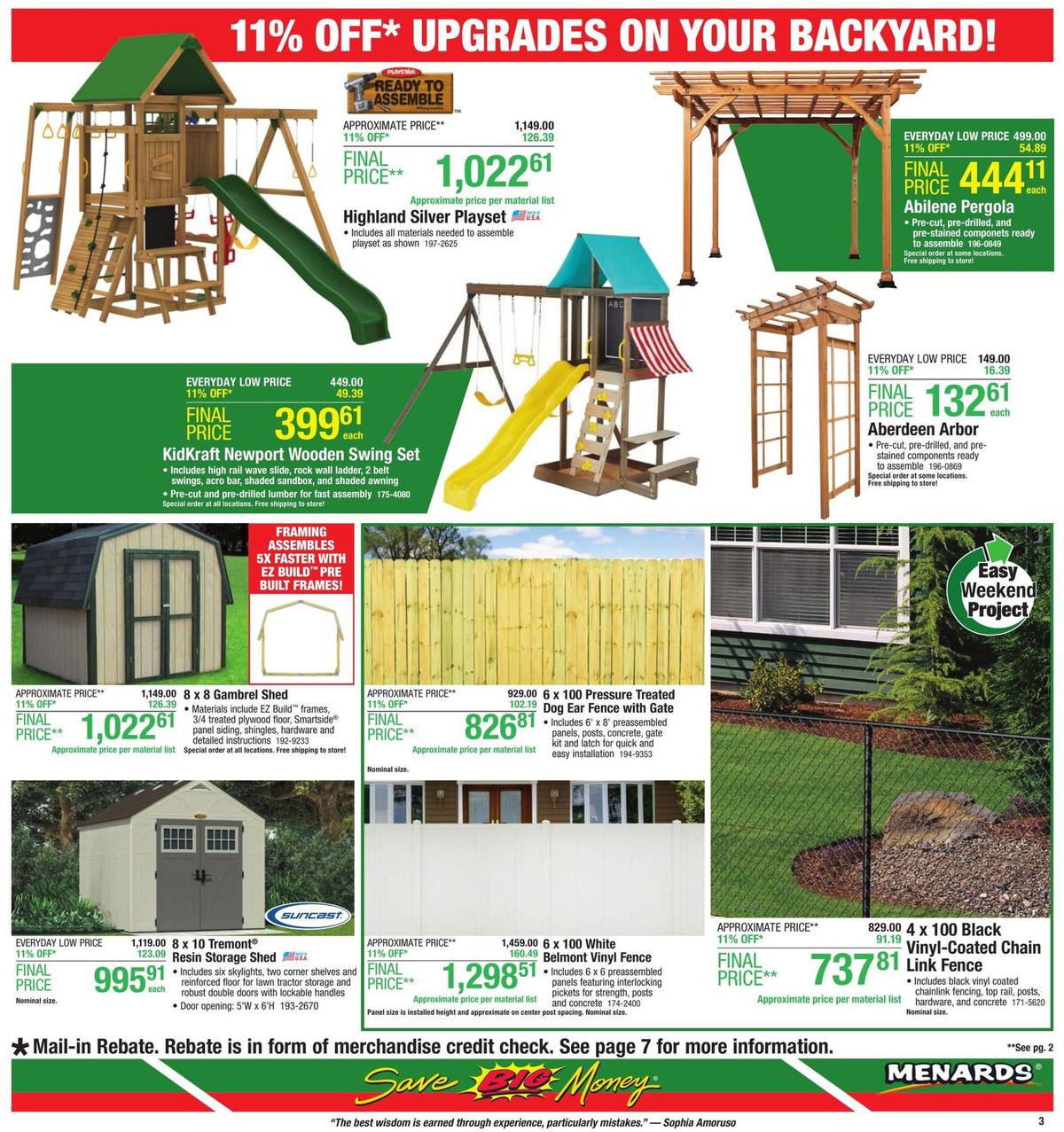 Menards Weekly Ad from March 22