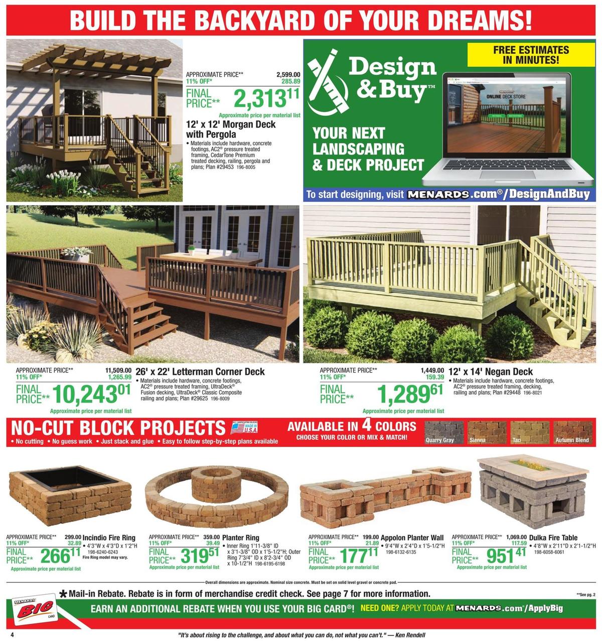 Menards Weekly Ad from March 22