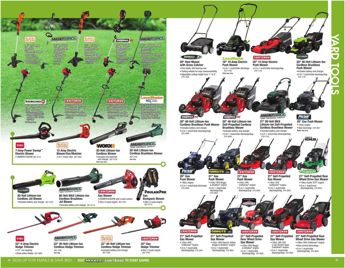 Menards Garden Center Catalog Weekly Ad from March 22