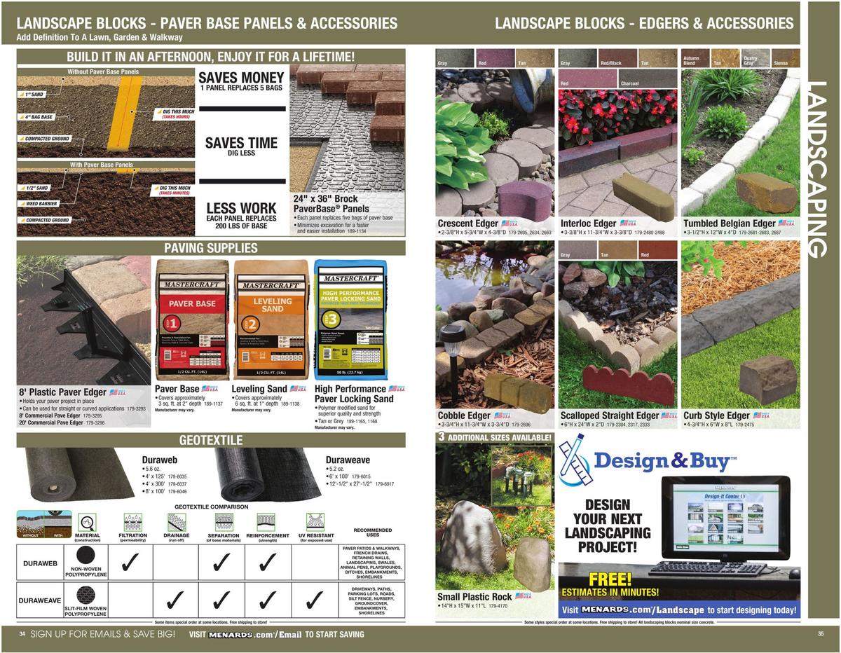 Menards Garden Center Catalog Weekly Ad from March 22