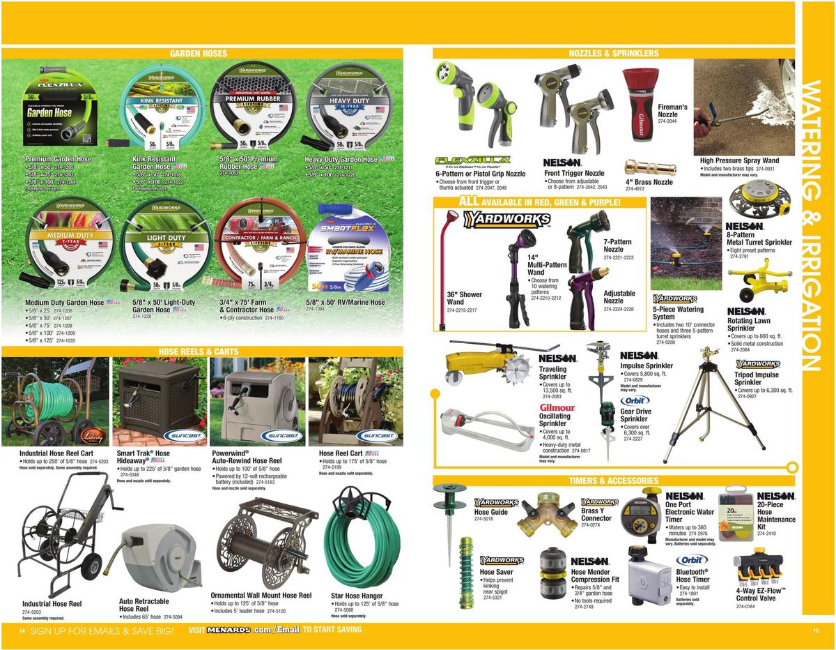 Menards Garden Center Catalog Weekly Ad from March 22