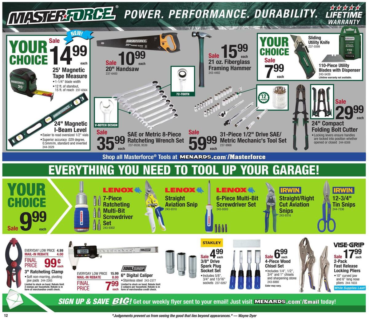 Menards Weekly Ad from March 29