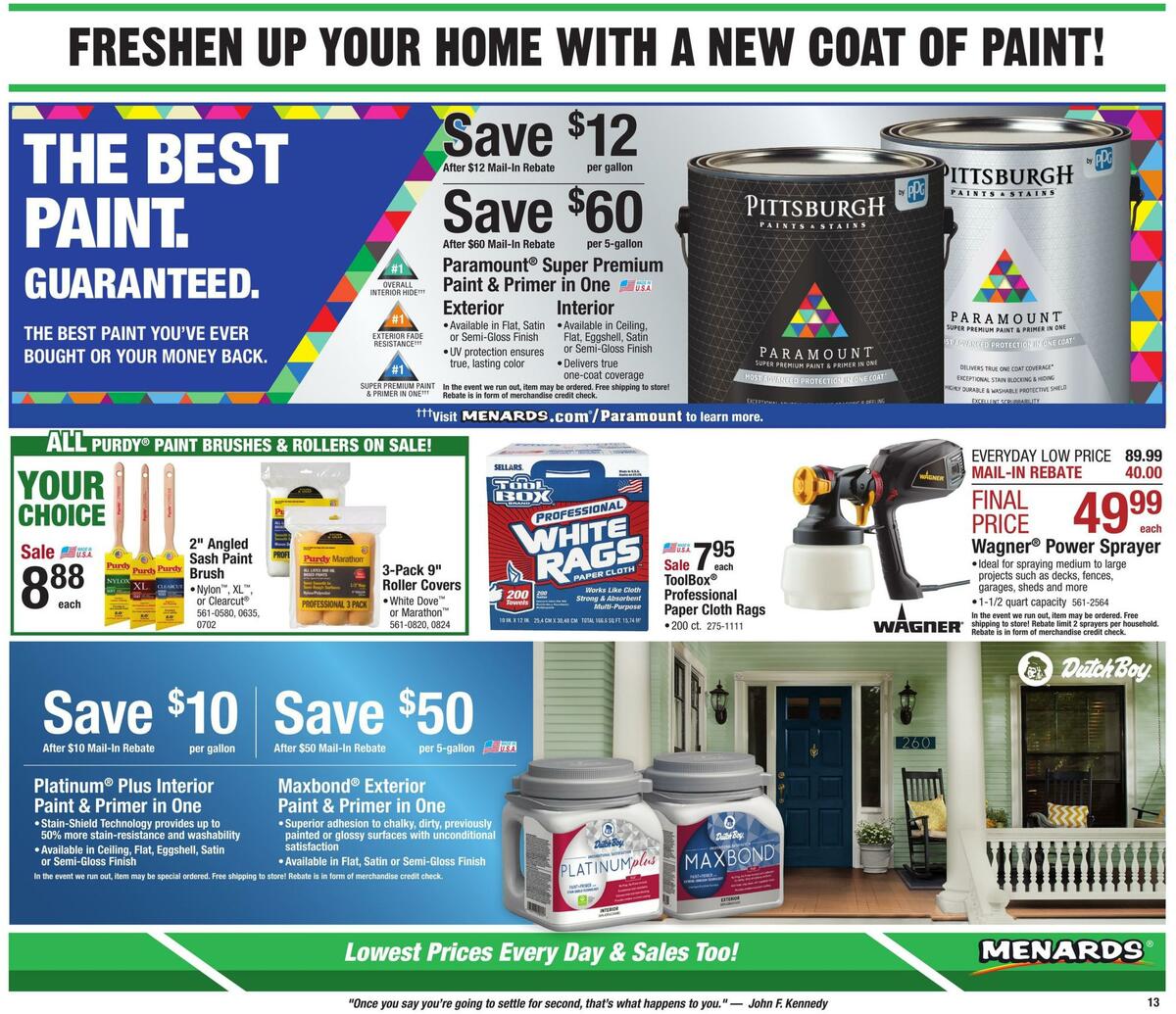 Menards Weekly Ad from March 29