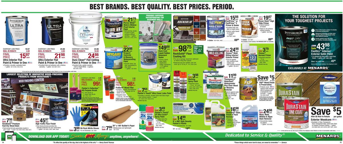 Menards Weekly Ad from March 29