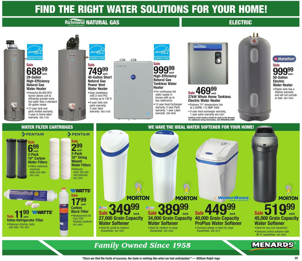 Menards Weekly Ad from March 29