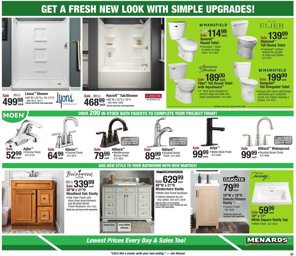 Menards Weekly Ad from March 29