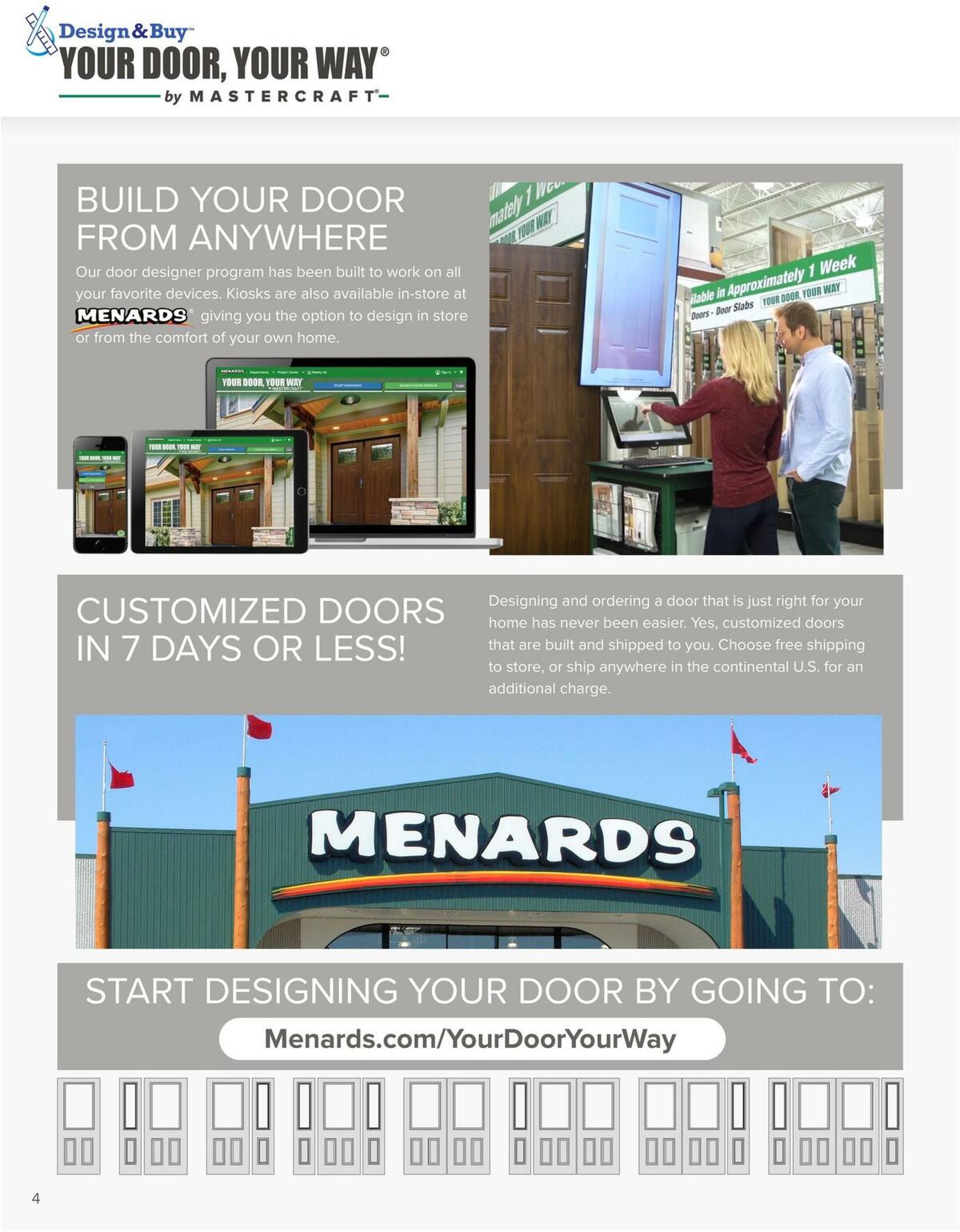 Menards MASTERCRAFT Exterior Doors Weekly Ad from June 14