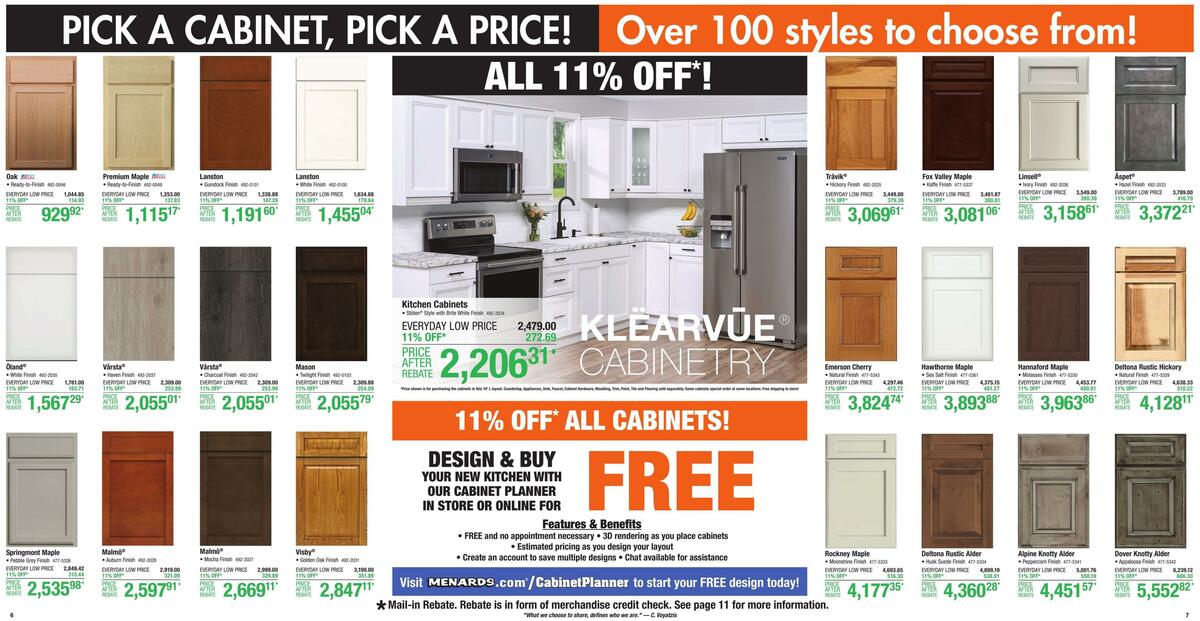 Menards Weekly Ad from October 25