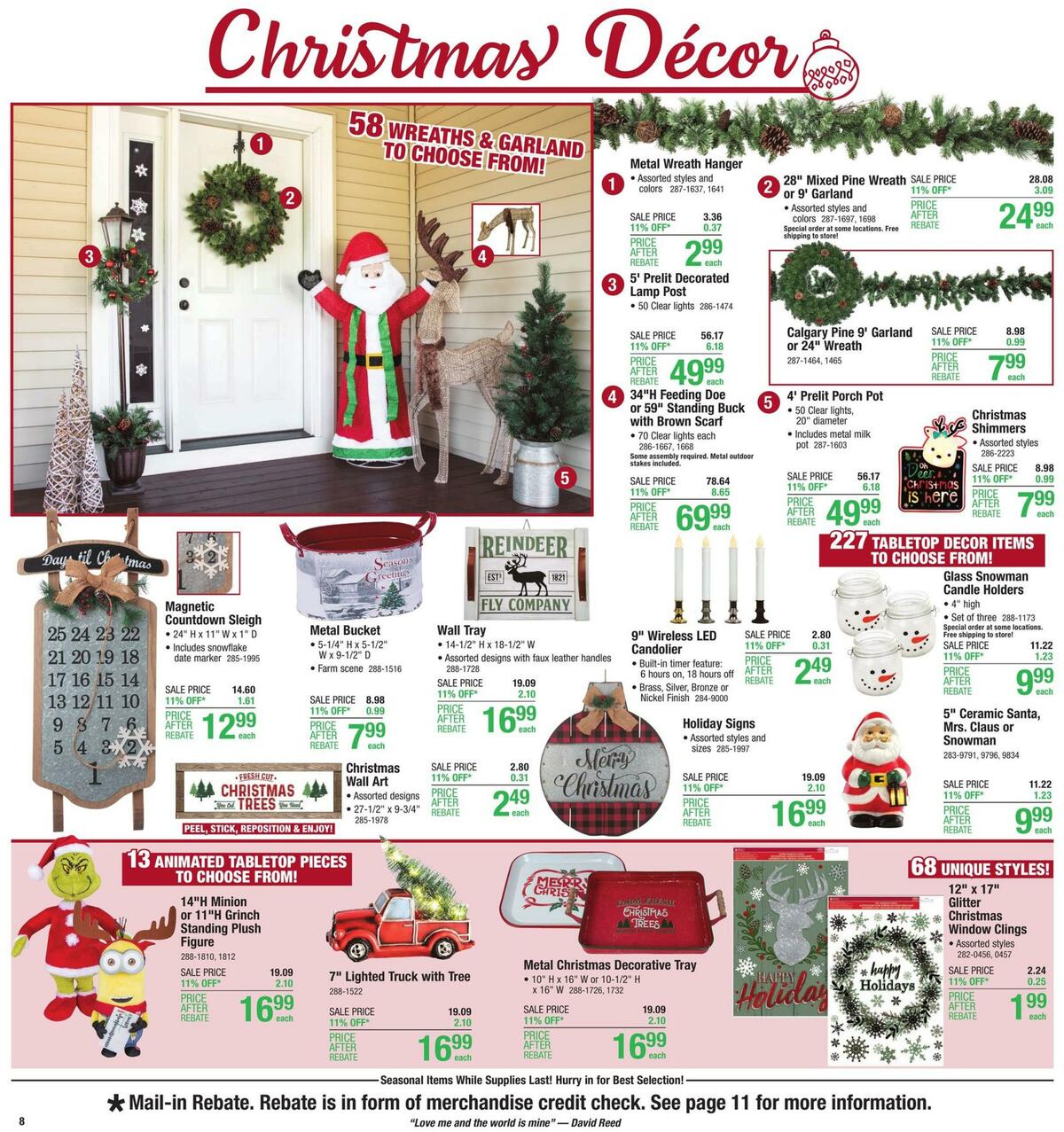 Menards Weekly Ad from November 1