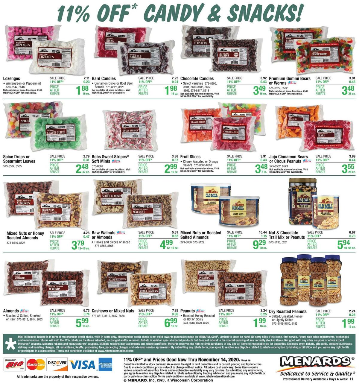 Menards Weekly Ad from November 8