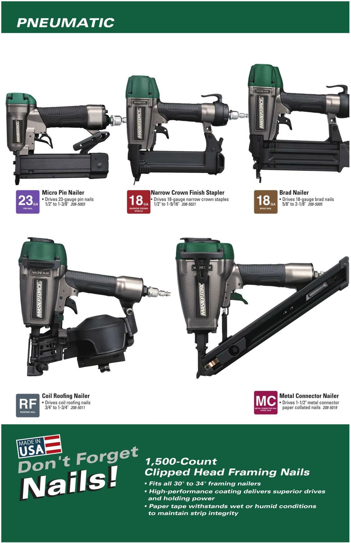 Menards Masterforce Tools Weekly Ad from November 22