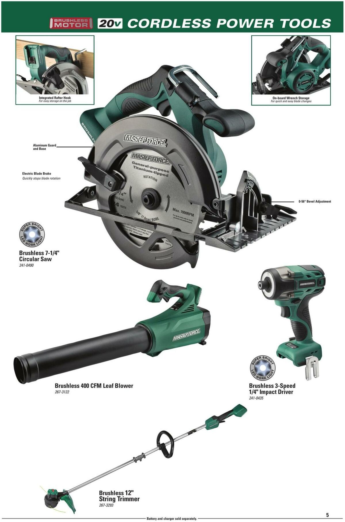 Menards Masterforce Tools Weekly Ad from November 22