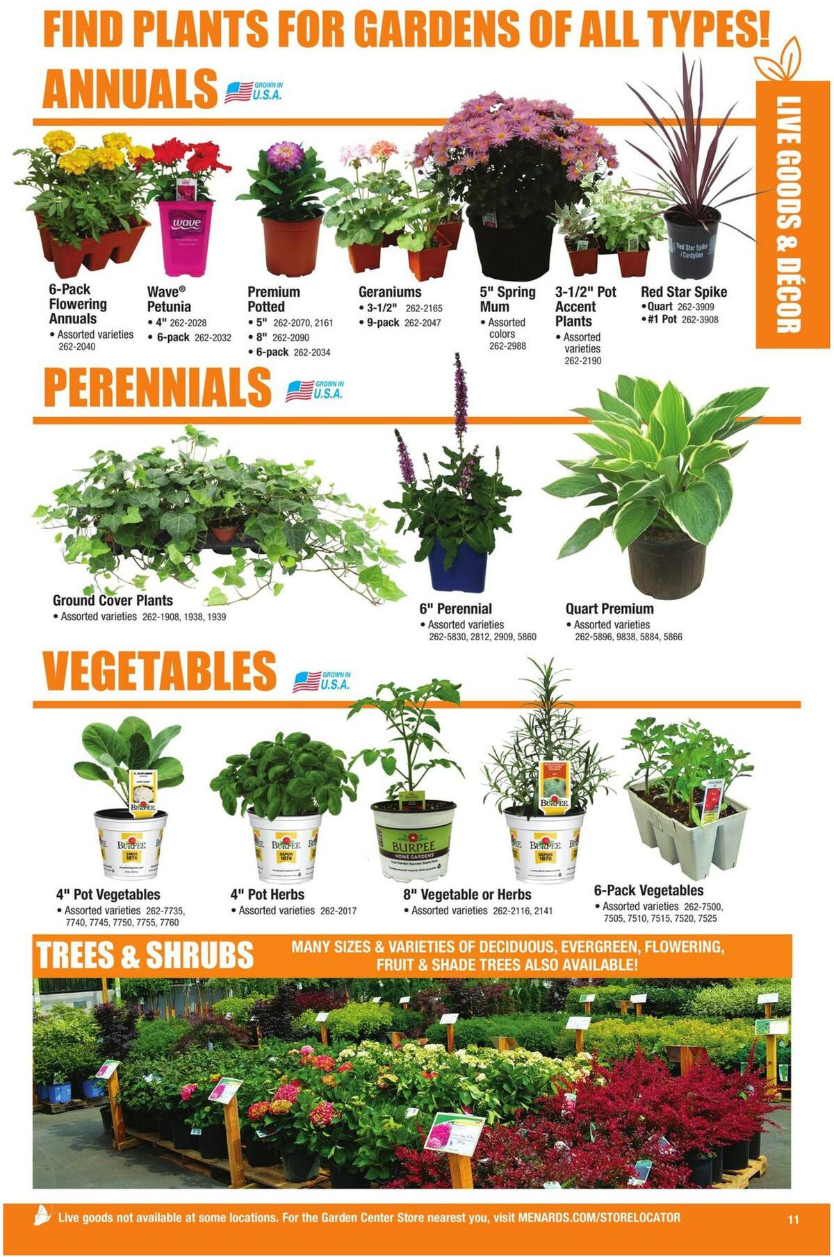 Menards Lawn & Garden Catalog Weekly Ad from March 22