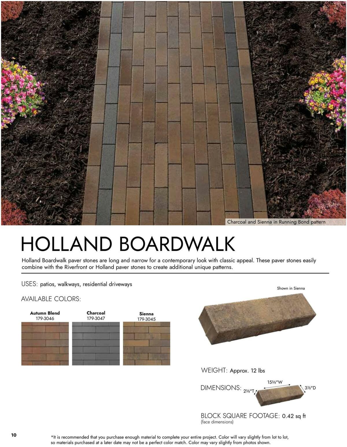 Menards Landscape Concrete Block Catalog Weekly Ad from March 15