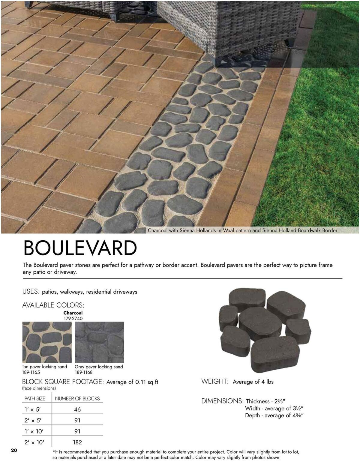 Menards Landscape Concrete Block Catalog Weekly Ad from March 15