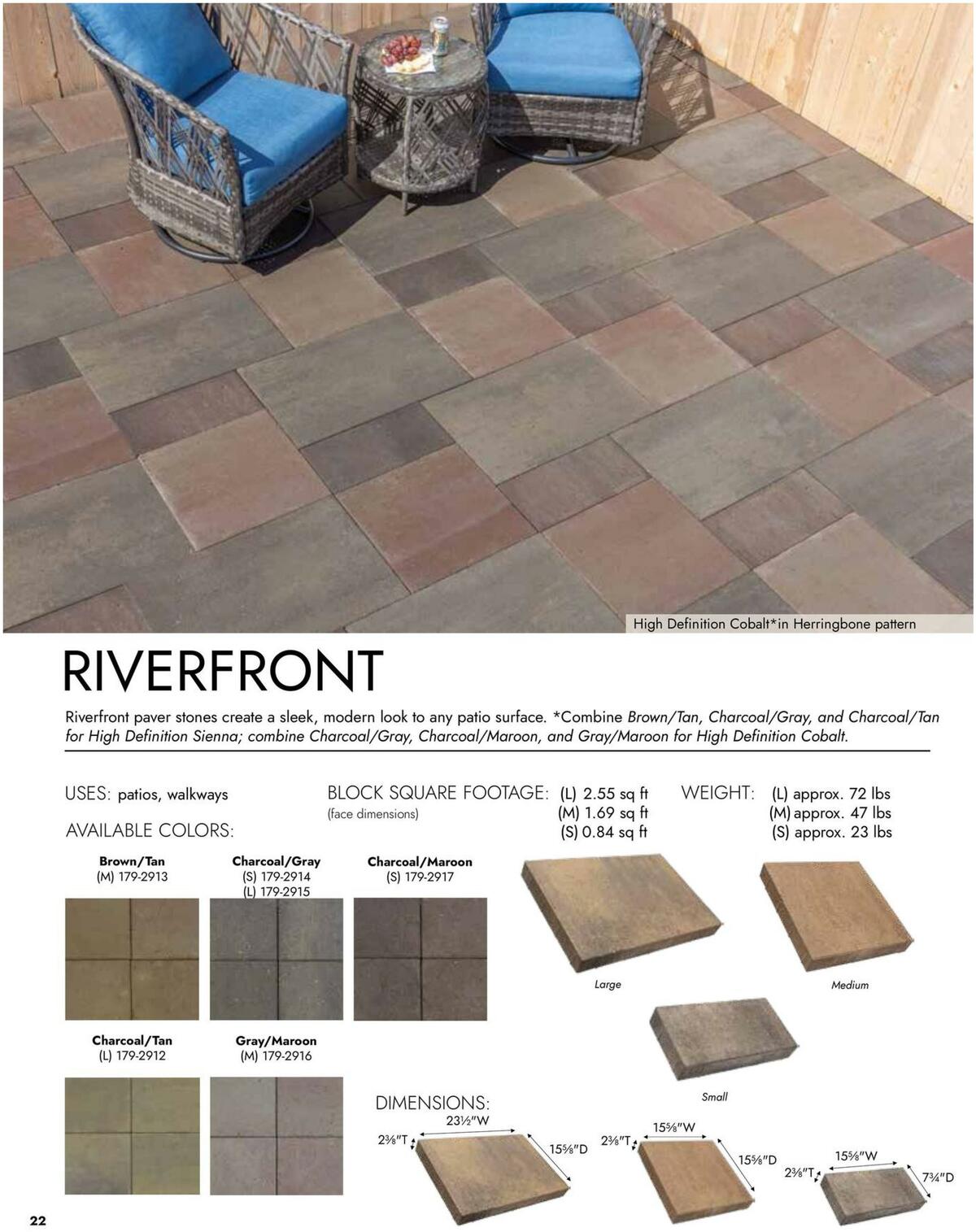 Menards Landscape Concrete Block Catalog Weekly Ad from March 15