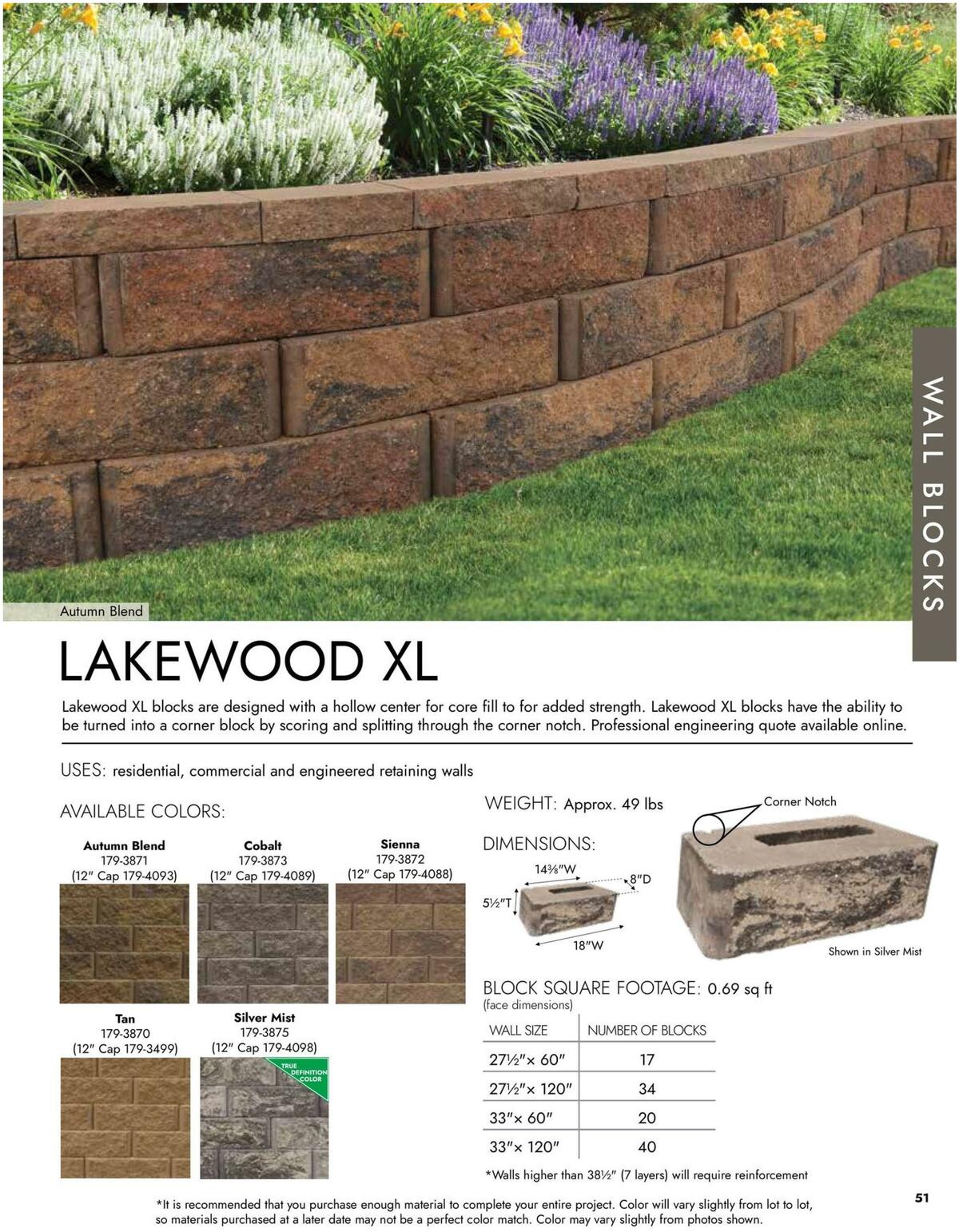 Menards Landscape Concrete Block Catalog Weekly Ad from March 15