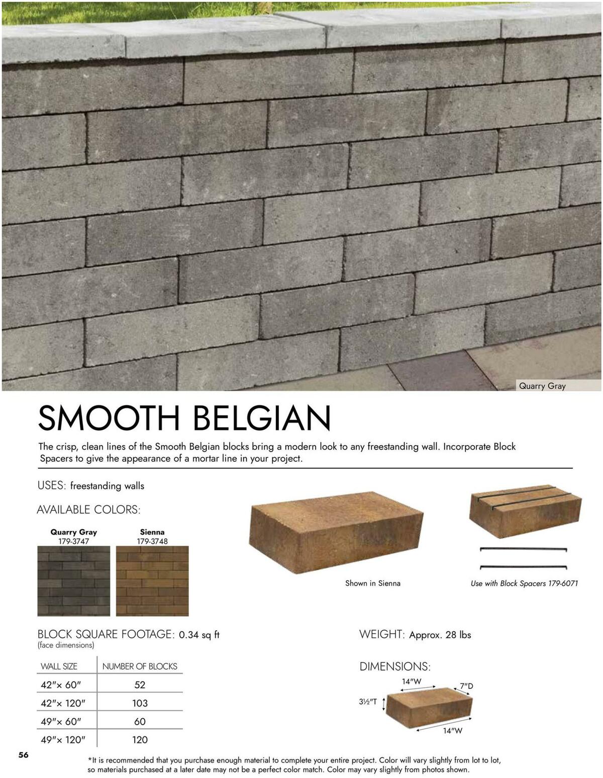 Menards Landscape Concrete Block Catalog Weekly Ad from March 15