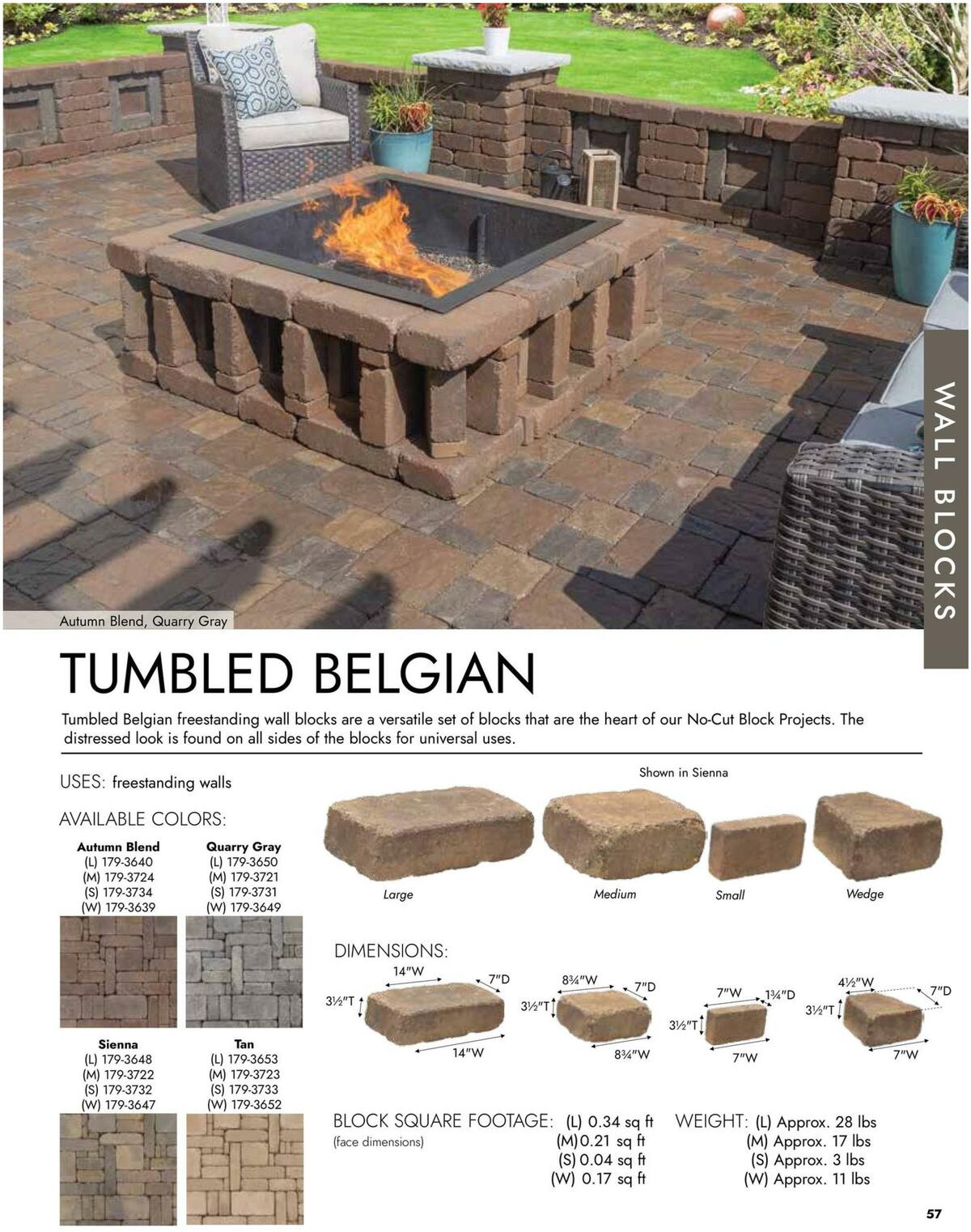 Menards Landscape Concrete Block Catalog Weekly Ad from March 15