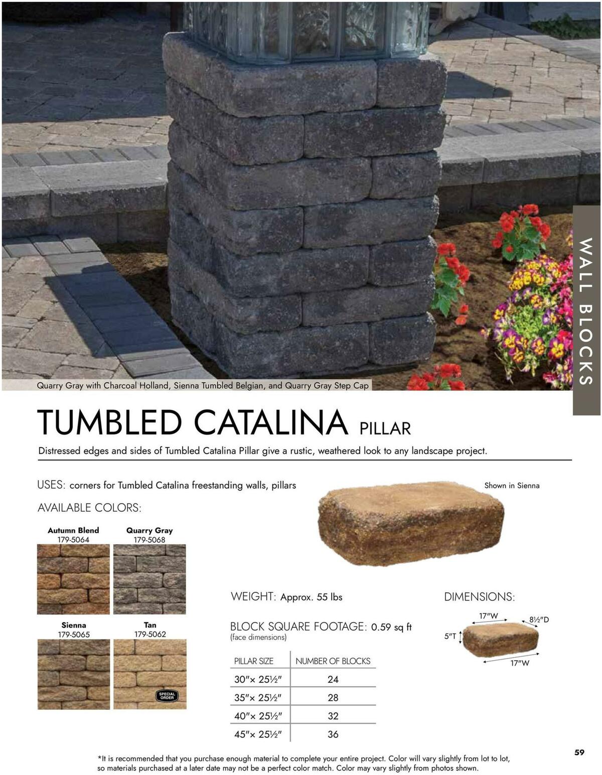 Menards Landscape Concrete Block Catalog Weekly Ad from March 15