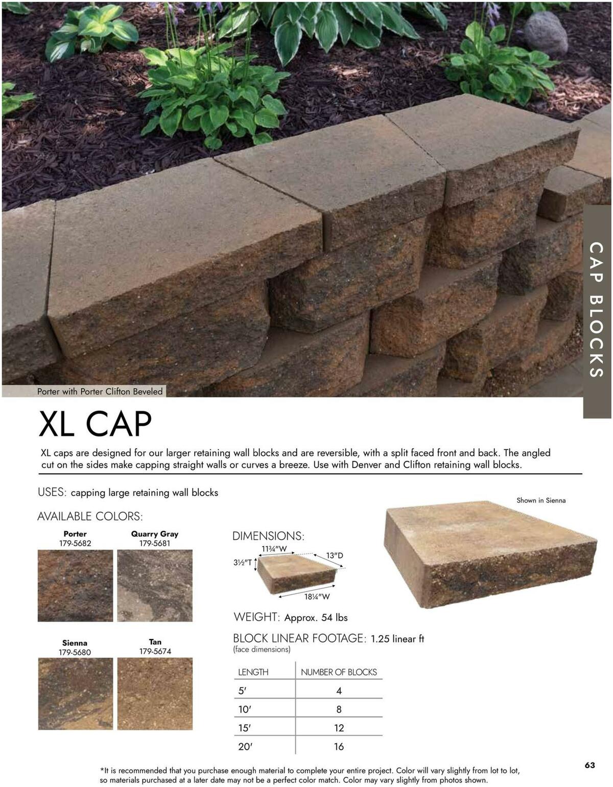 Menards Landscape Concrete Block Catalog Weekly Ad from March 15