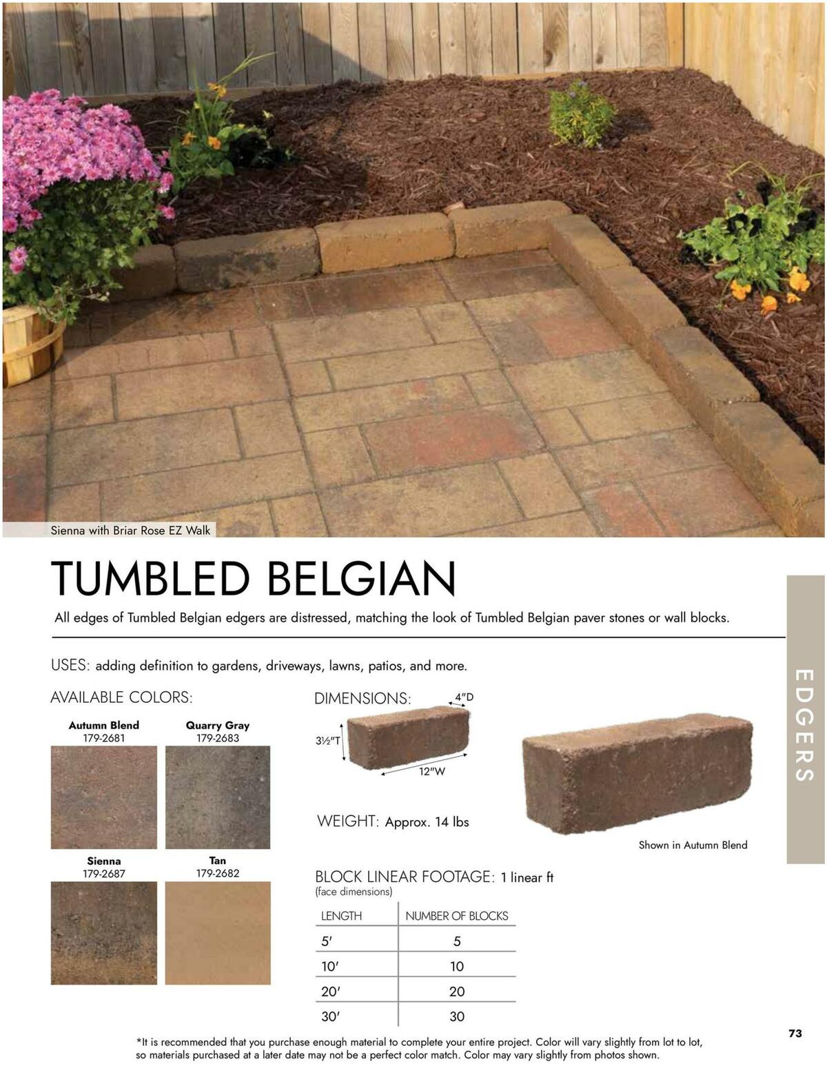 Menards Landscape Concrete Block Catalog Weekly Ad from March 15