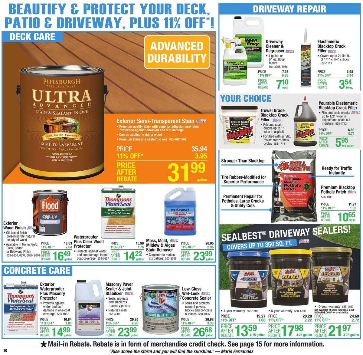 Menards Weekly Ad from June 10