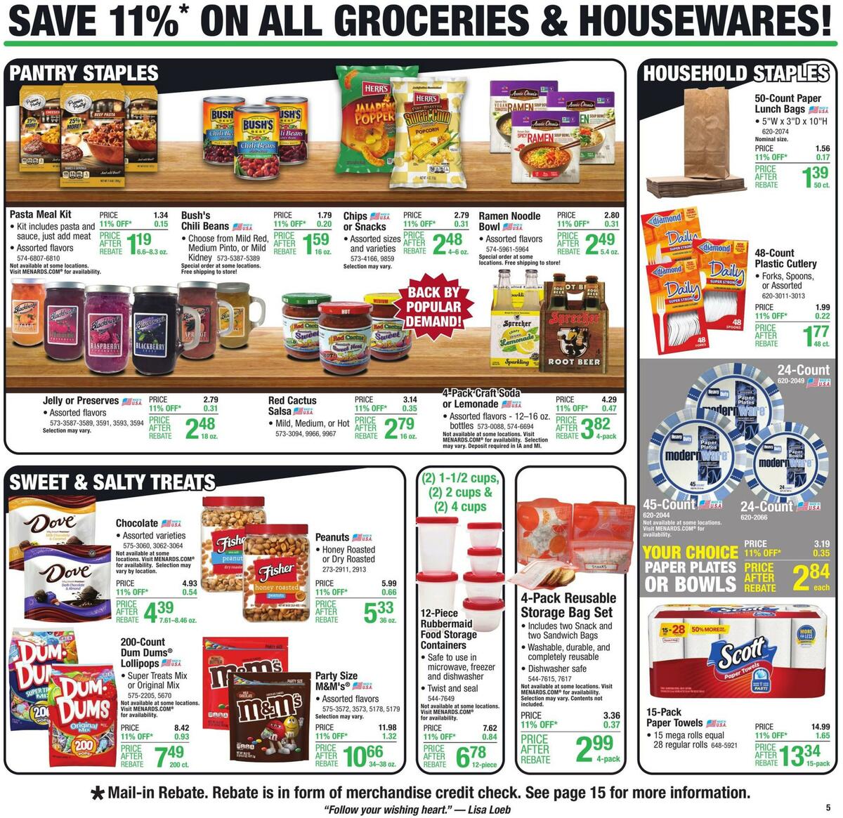 Menards Weekly Ad from August 31